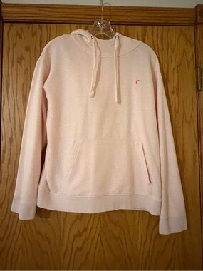 Active USA Pale Pink Hooded Pullover Sweatshirt